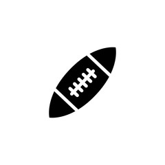 football glyph vector icon
