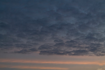 Obraz premium cirrus clouds at sunset 