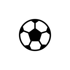 Fototapeta premium soccer ball glyph vector icon