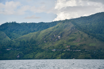 Obraz premium Traveling around Lake Toba, North Sumatra, Indonesia