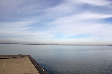 lake erie and pier