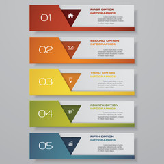 Design clean number banners template. Vector. EPS 10.