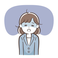 スーツ女性　疲労