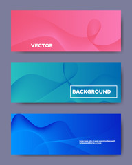 Modern banner background, abstract digital design for social media covers