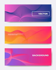 Fototapeta premium Modern banner background, abstract digital design for social media covers