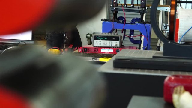 Electrical technician check your system's electric motor footage 4K