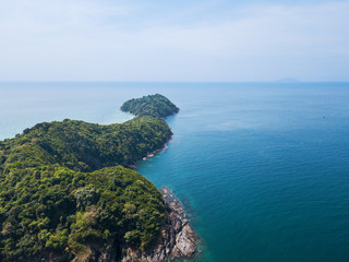 Aerial of koh Mai thon or honeymoon island, Phuket, Thailand