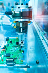 soldering iron tips of robotic system for automatic point soldering for printed and assembly...