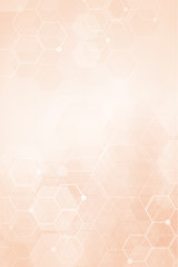 Fototapeta na wymiar Medical background design. Geometric abstract background with hexagons.