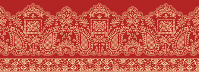 Seamless traditional indian border
