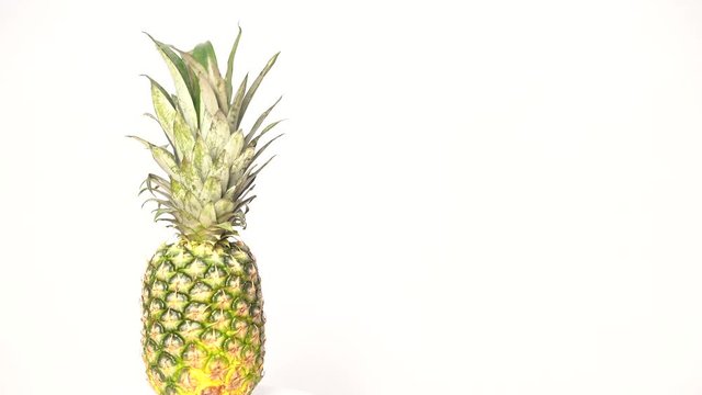 Pineapple isolated on white background. Space for text