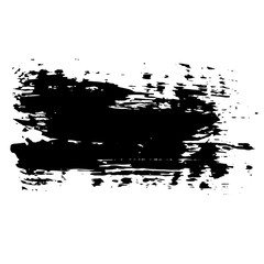 Ink vector dry brush frame. Vector illustration. Grunge hand drawn watercolor texture. Space for text.