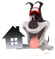 Fun dog - 3D Illustration