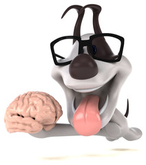 Fun dog - 3D Illustration