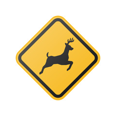 wildlife crossing warning sign