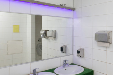 Light Toilet room in a public place