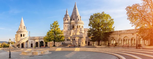 Fototapeten View at the Fisherman's Bastion, Budapest (panoramic) © 4th Life Photography