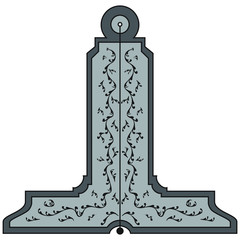 Masonic symbol of Senior Warden for Blue Lodge Freemasonry