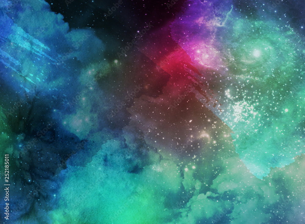 Canvas Prints holi abstract space background