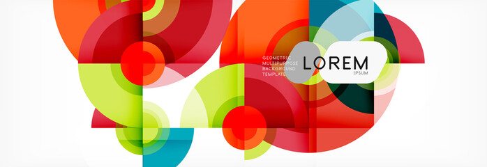 Obraz premium Modern circle background