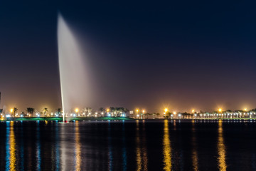 lake at night