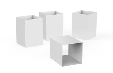 Square table talker, display and promote your latest offers and products on this self-standing design, ideal for cafes, bars and restaurants, mock up template, 3d illustration