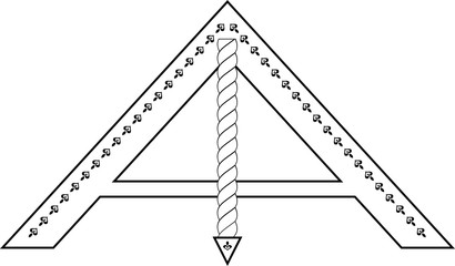 Masonic symbol of Senior Warden for Blue Lodge Freemasonry