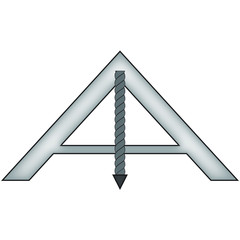 Masonic symbol of Senior Warden for Blue Lodge Freemasonry