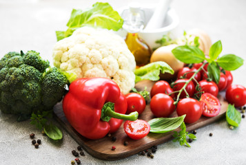 Fresh summer vegetables