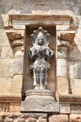 Statue hindou au temple de Darasuram en Inde du Sud