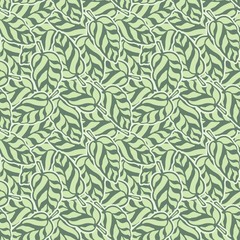 Naklejka na ściany i meble Abstract Leaf Pattern Curl