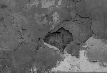Papier Peint photo Vieux mur texturé sale cracked bare wall 