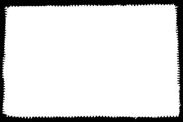 Abstract Decorative Black & White Photo Frame. Type Text Inside, Use as Overlay or for Layer / Clipping Mask