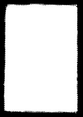 Abstract Decorative Black & White Photo Frame. Type Text Inside, Use as Overlay or for Layer / Clipping Mask