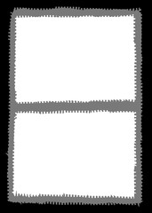 Abstract Dual Decorative Black & White Photo Frame. Type Text Inside, Use as Overlay or for Layer / Clipping Mask