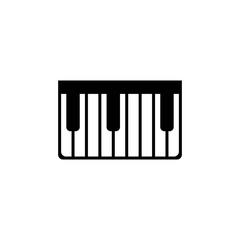 Piano monochrome icon in trendy isolated on white background. vector illustration, EPS 10. vector