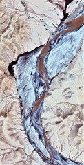vertical abstract photography of the deserts of Africa from the air, aerial view, abstract...
