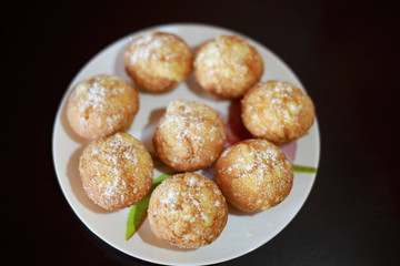  muffins on a plate