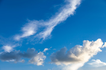 Blue sky with cloud.