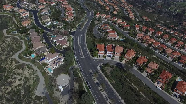 Aerial of Residential Neighborhood New Homes Development 05.MOV