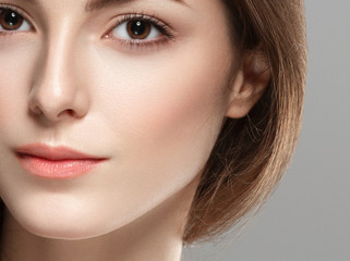 Obraz premium Eye lashes woman macro closeup