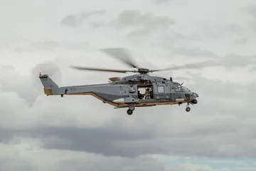 Fotobehang Helikopter helicopter in flight