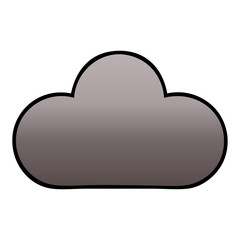 gradient shaded cartoon storm cloud