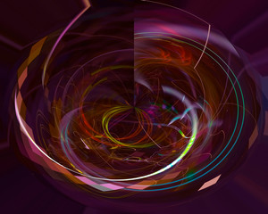 abstract digital fractal, fantasy design