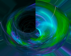 abstract digital fractal, fantasy design