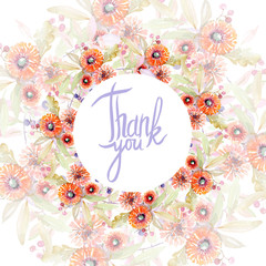 Bouquet floral botanical flowers. Watercolor background illustration set. Frame border ornament square.