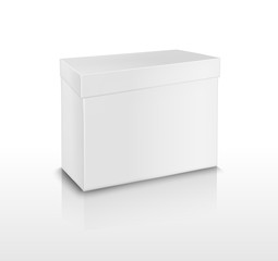 Paper or plastic box with lid for toy, shoes or food