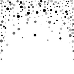Scattered random black dots. Dark points dispersio