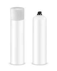 Plastic or metal cosmetic spray bottle with cap