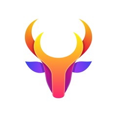 Abstract Deer Color Designs illustration vector template